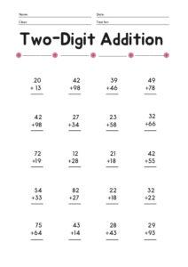 Addition Worksheets for Grade 1 - creativeworksheetshub