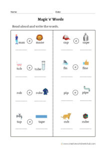 5 Vowel Sound Phonics Worksheets for Kindergarten - creativeworksheetshub