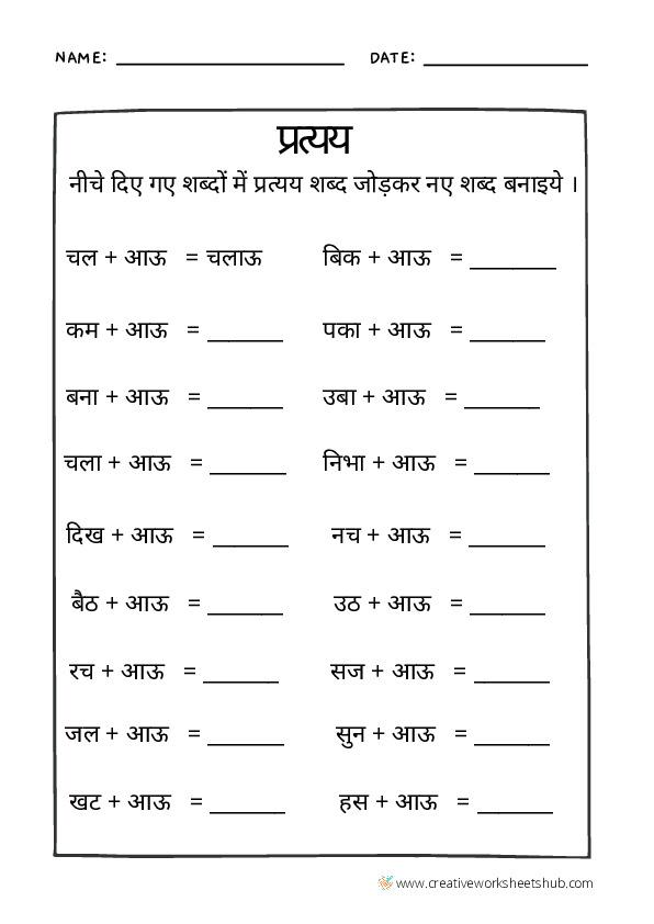 Pratyay(Suffix)/Hindi Grammar/ प्रत्यय /हिंदी व्याकरण ...