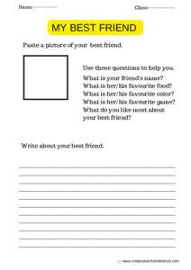 Friendship Day Worksheets For Kids