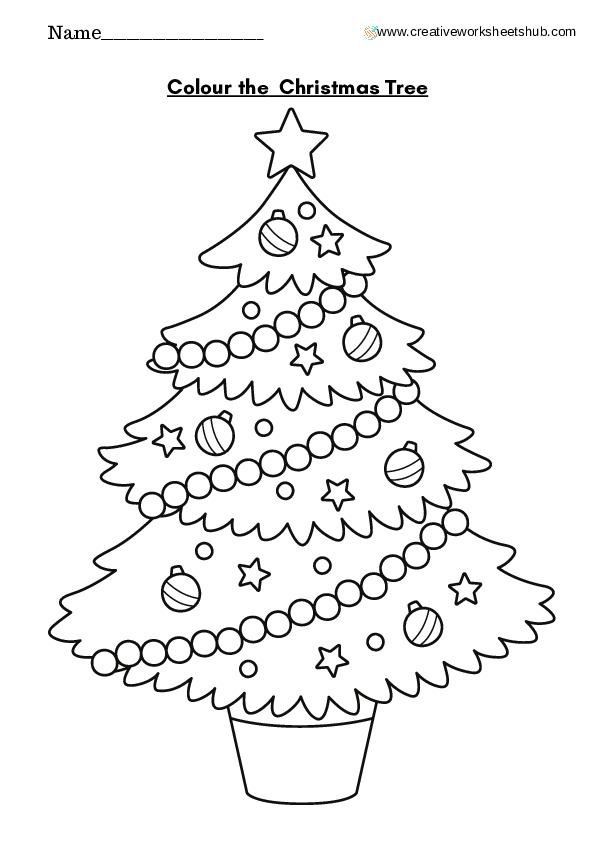 Christmas drawing worksheets for kids