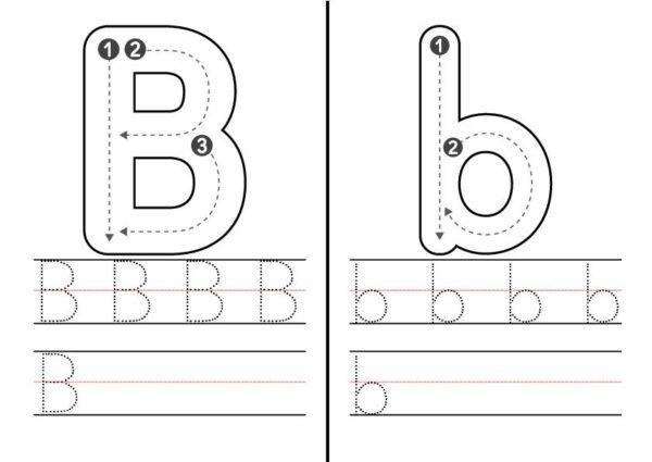 Alphabet Tracing Worksheets for Kindergarten - creativeworksheetshub