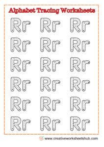 Alphabet Tracing Worksheets Letter Qq And Rr - Creativeworksheetshub