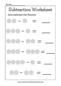 Subtraction Worksheets For Grade 1