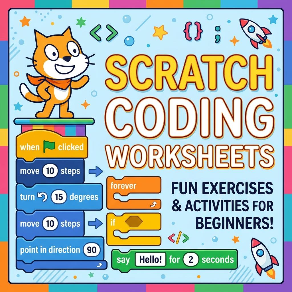 Scratch coding worksheets featured banner